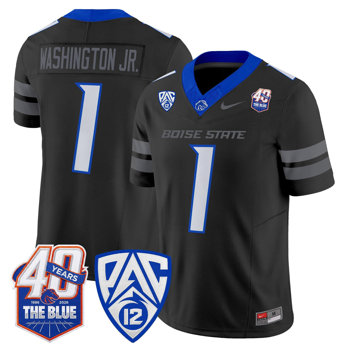 Boise State Broncos 2026 Vapor Limited Jersey - 40th Anniversary Patch -  Stitched