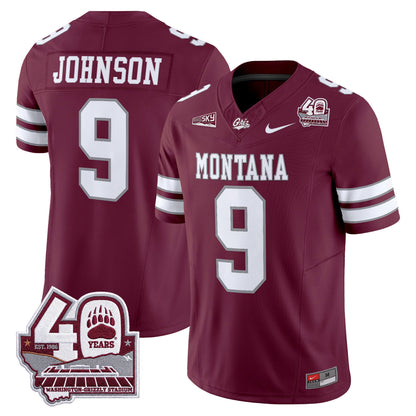 Montana Grizzlies 2026 Vapor Limited Jersey - 40th Anniversary Patch -  Stitched