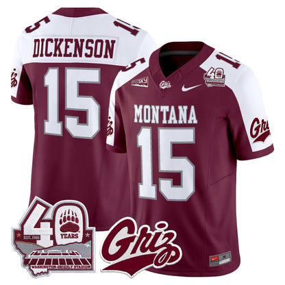 Montana Grizzlies 2026 Vapor Limited Jersey - 40th Anniversary Patch -  Stitched