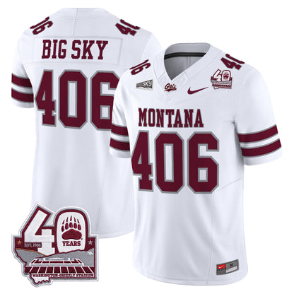 Montana Grizzlies 2026 Vapor Limited Jersey - 40th Anniversary Patch -  Stitched