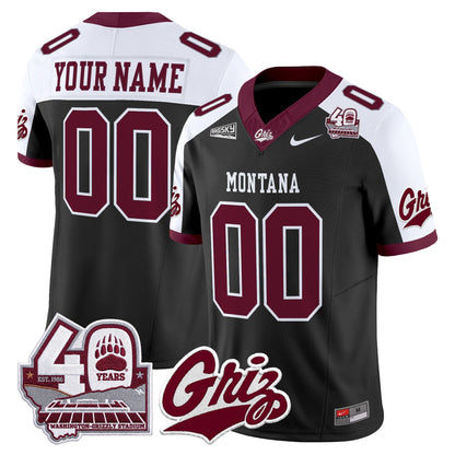 Montana Grizzlies 2026 Vapor Limited Custom Jersey - 40th Anniversary Patch -  Stitched