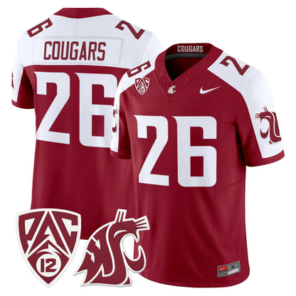 Men's Washington State Cougars 2026 Vapor Limited Jersey - All Stitched