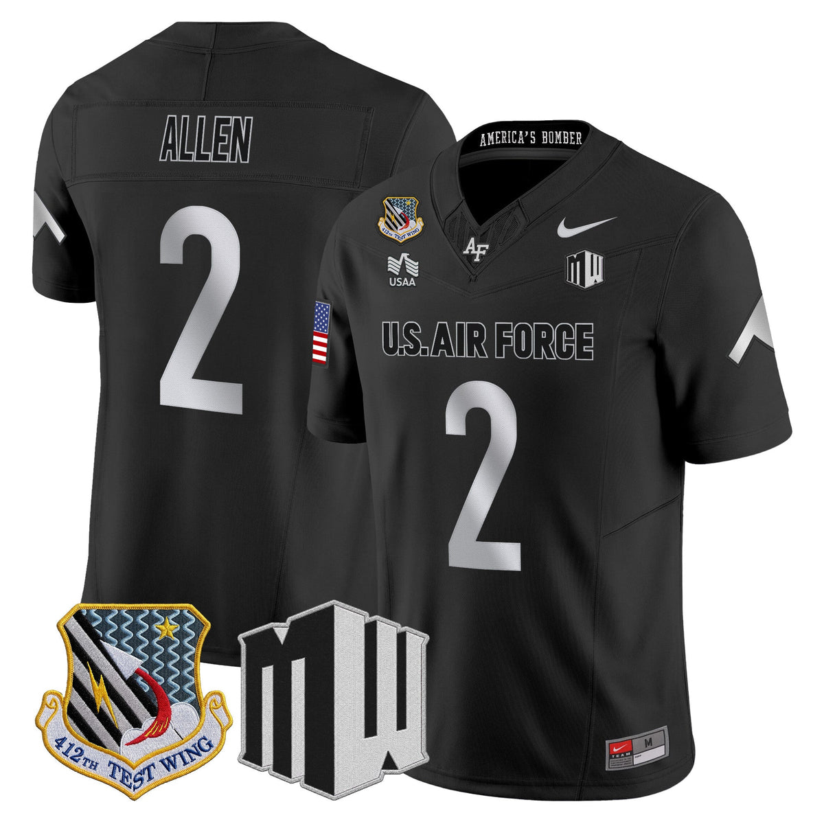 Air Force Falcons 2026 Vapor Limited Jersey - All Stitched