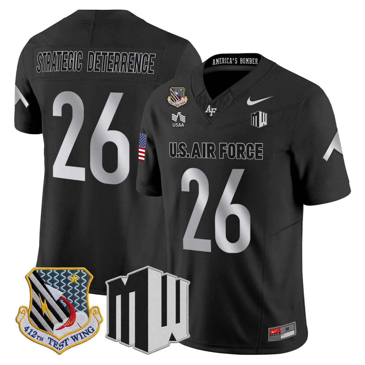 Air Force Falcons 2026 Vapor Limited Jersey - All Stitched