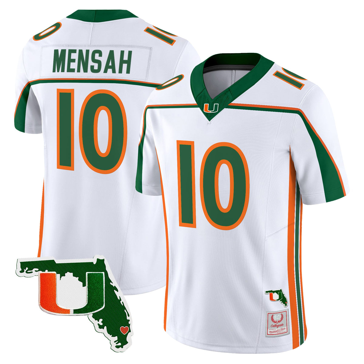 Miami Hurricanes Throwback Vapor Limited Jersey - Florida Patch - Stitched