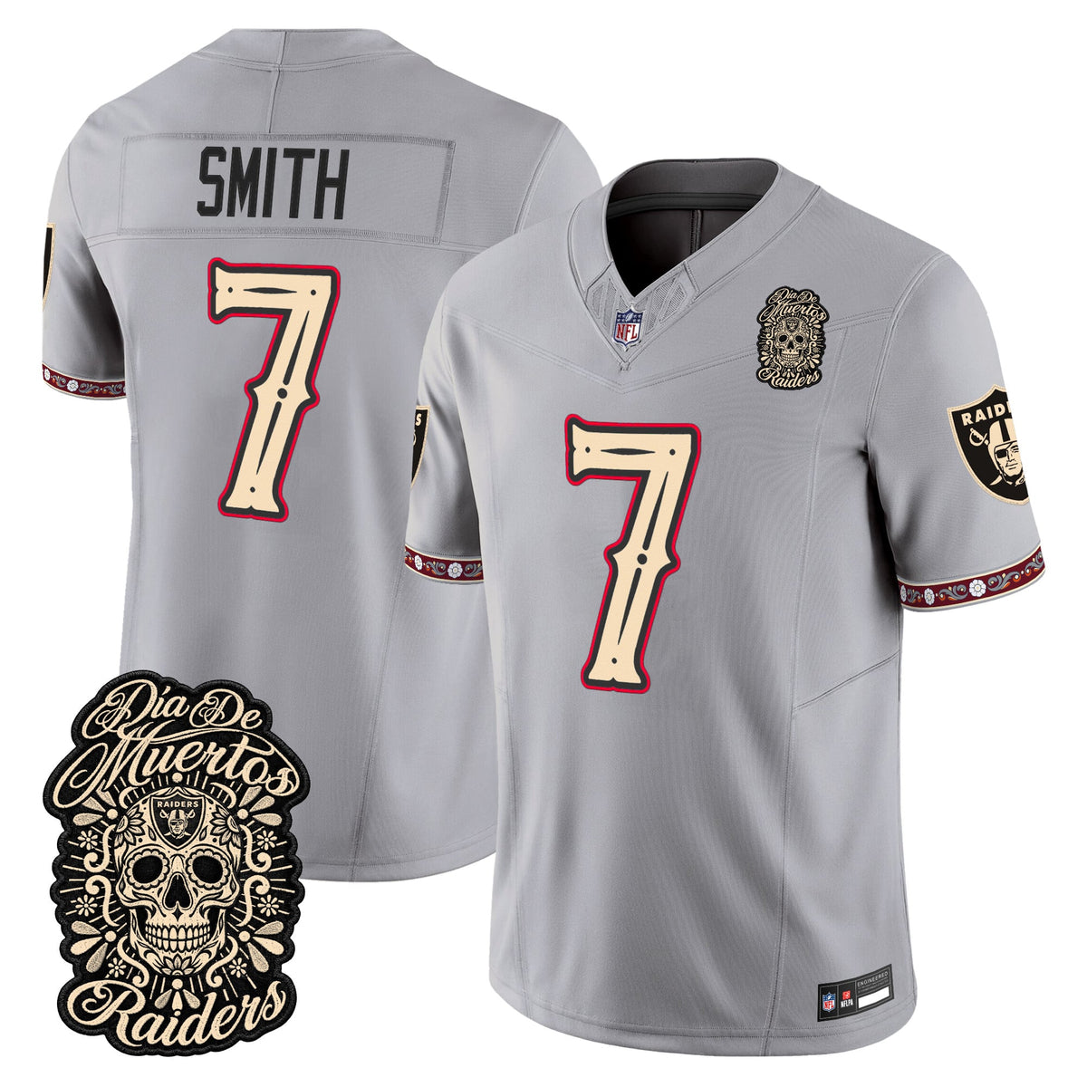 Las Vegas Raiders Día de los Muertos Vapor Limited Jersey - Stitched