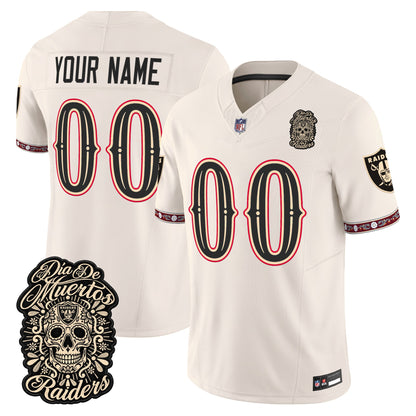 Las Vegas Raiders Día de los Muertos Vapor Limited Custom Jersey - Stitched