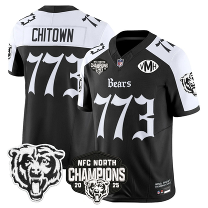 CHI 'Gothic Midway Legacy' NFC North Champions Patch Vapor Limited Jersey - Stitched