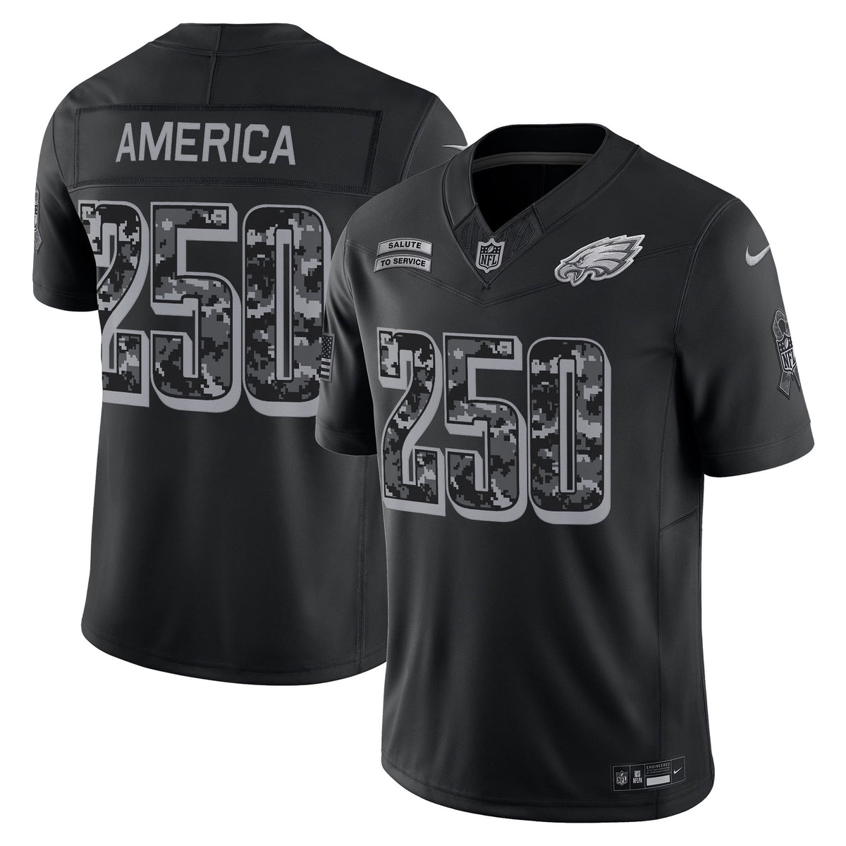 Philadelphia Eagles 2026 Salute to Service Vapor Limited Jersey - Stitched