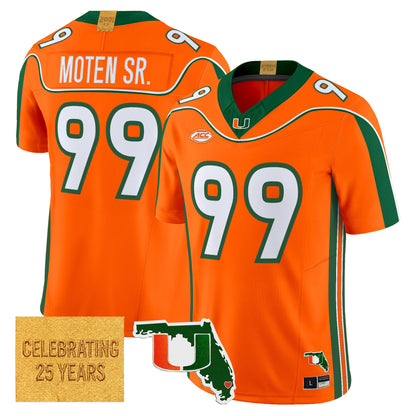 Miami Hurricanes 2001 Throwback Vapor Limited Jersey - Florida Patch - Stitched