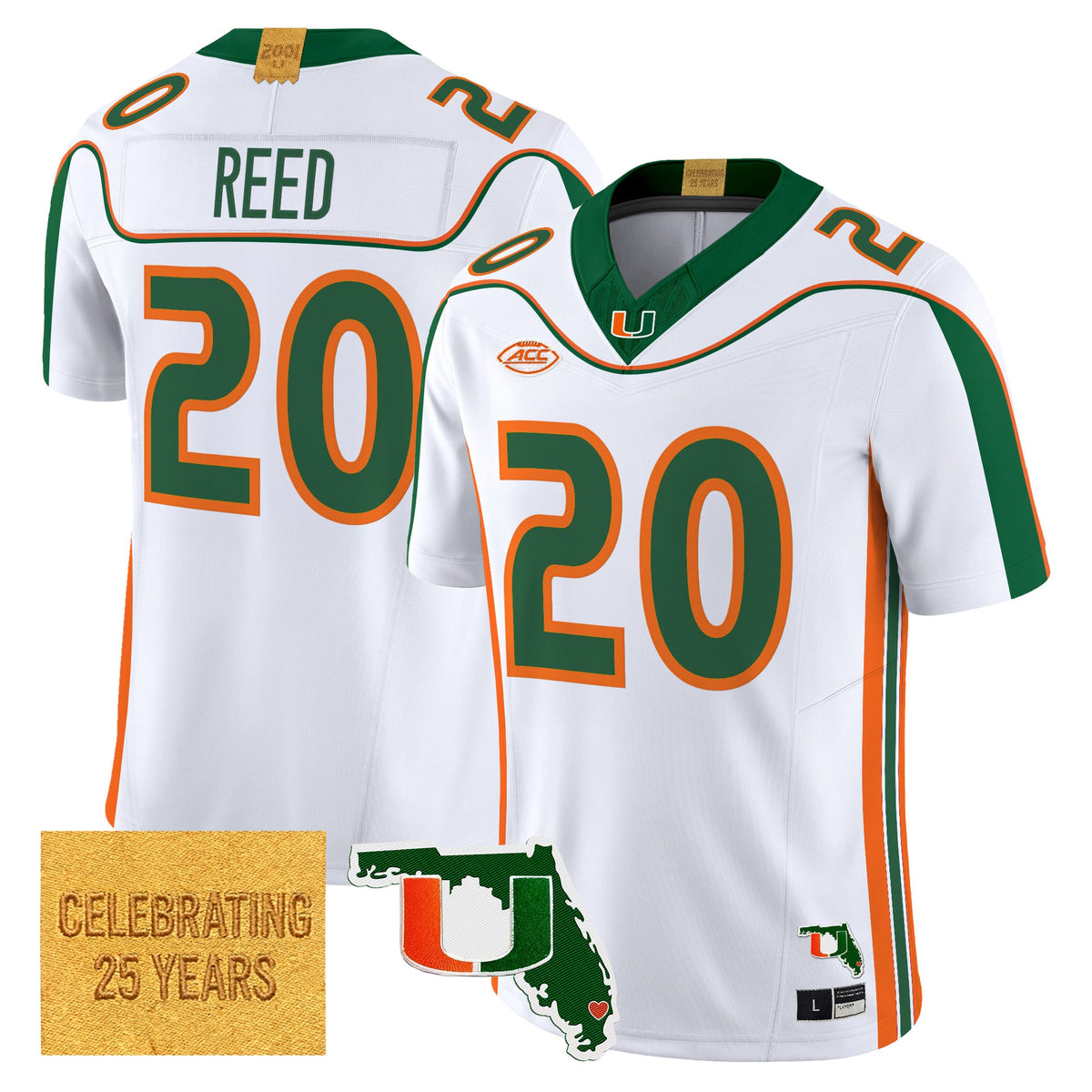 Miami Hurricanes 2001 Throwback Vapor Limited Jersey - Florida Patch - Stitched