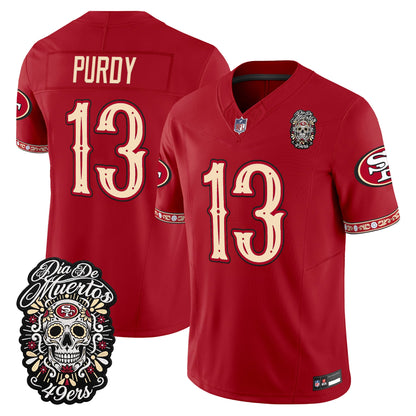  San Francisco 49ers Día de los Muertos Vapor Limited Jersey - Stitched