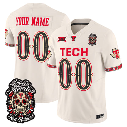 Texas Tech Red Raiders Día de los Muertos Vapor Limited Custom Jersey - Stitched