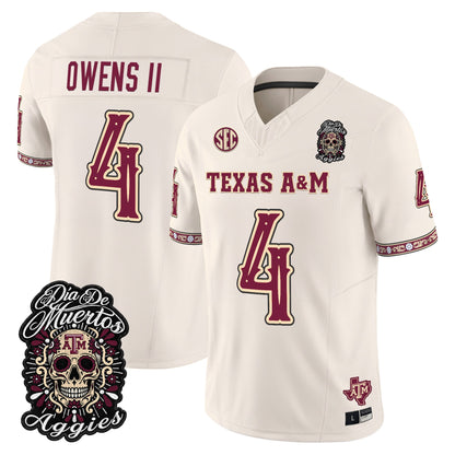  Texas A&M Aggies Día de los Muertos Vapor Limited Jersey - Stitched