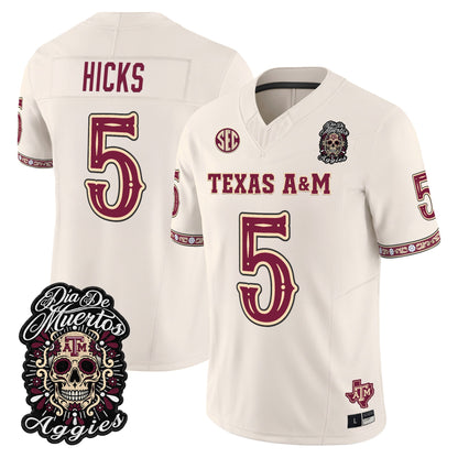  Texas A&M Aggies Día de los Muertos Vapor Limited Jersey - Stitched