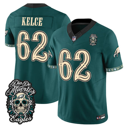  Philadelphia Eagles Día de los Muertos Vapor Limited Jersey - Stitched