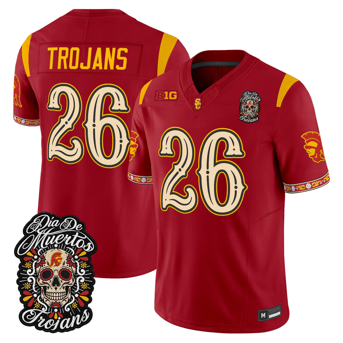  USC Trojans Día de los Muertos Vapor Limited Jersey - Stitched