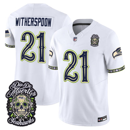  Seattle Seahawks Día de los Muertos Vapor Limited Jersey - Stitched