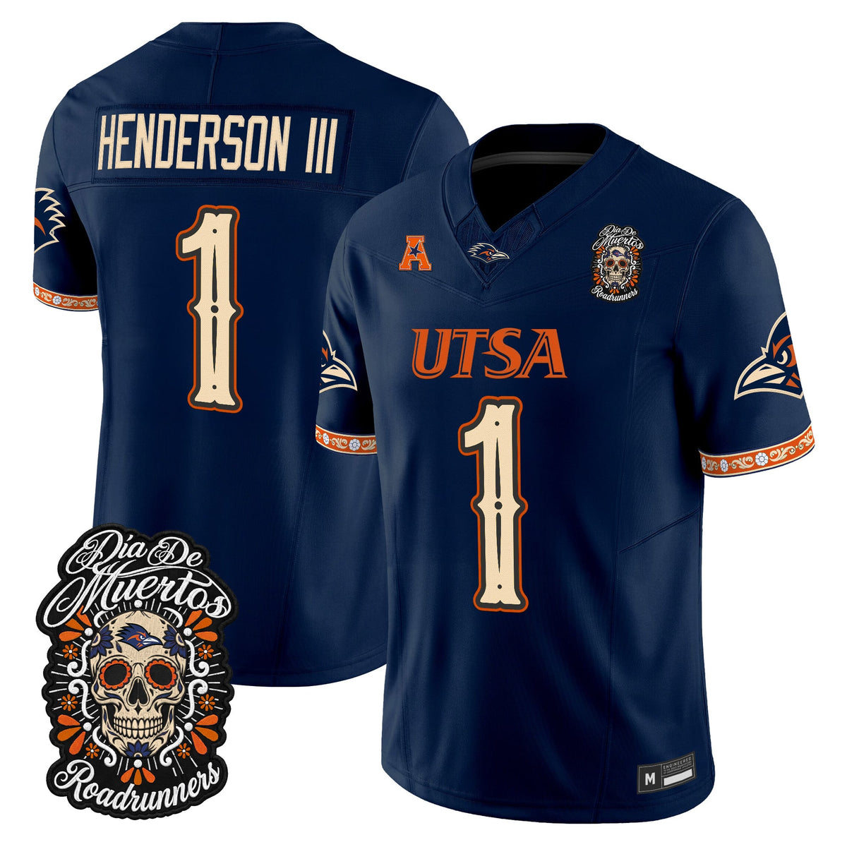  UTSA Roadrunners Día de los Muertos Vapor Limited Jersey - Stitched