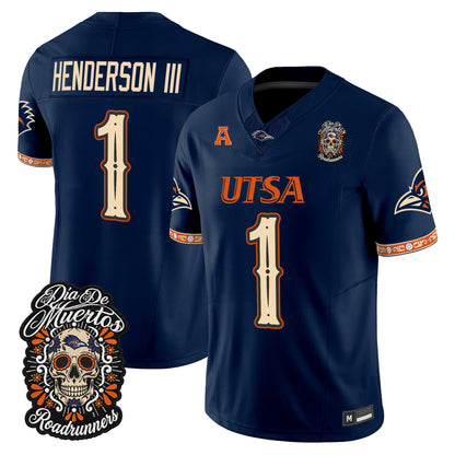  UTSA Roadrunners Día de los Muertos Vapor Limited Jersey - Stitched