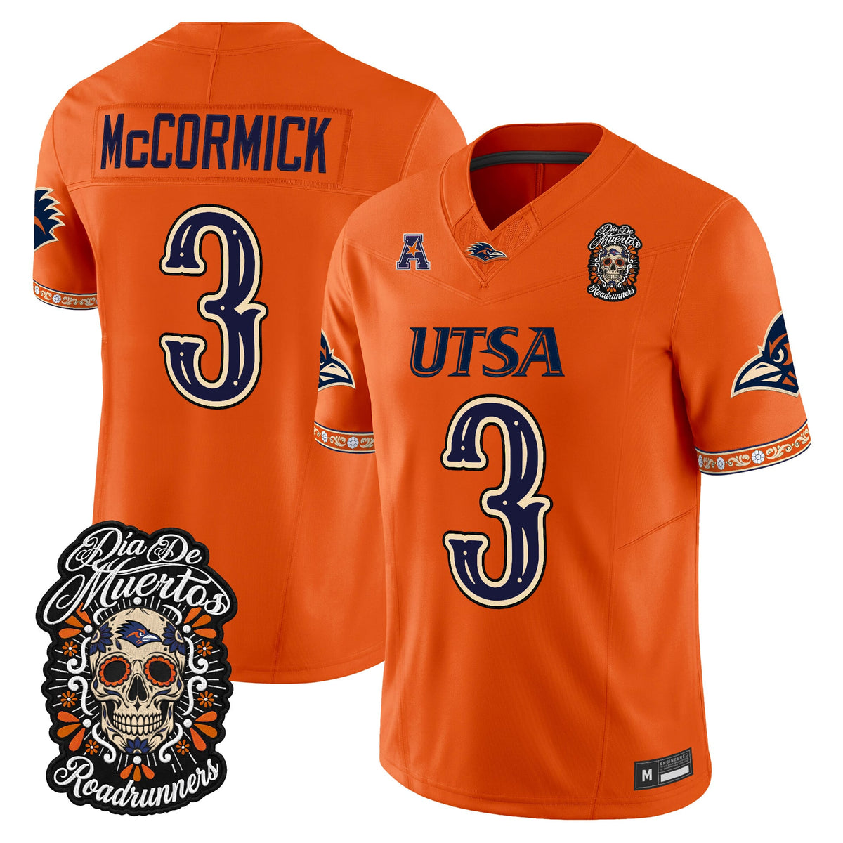  UTSA Roadrunners Día de los Muertos Vapor Limited Jersey - Stitched