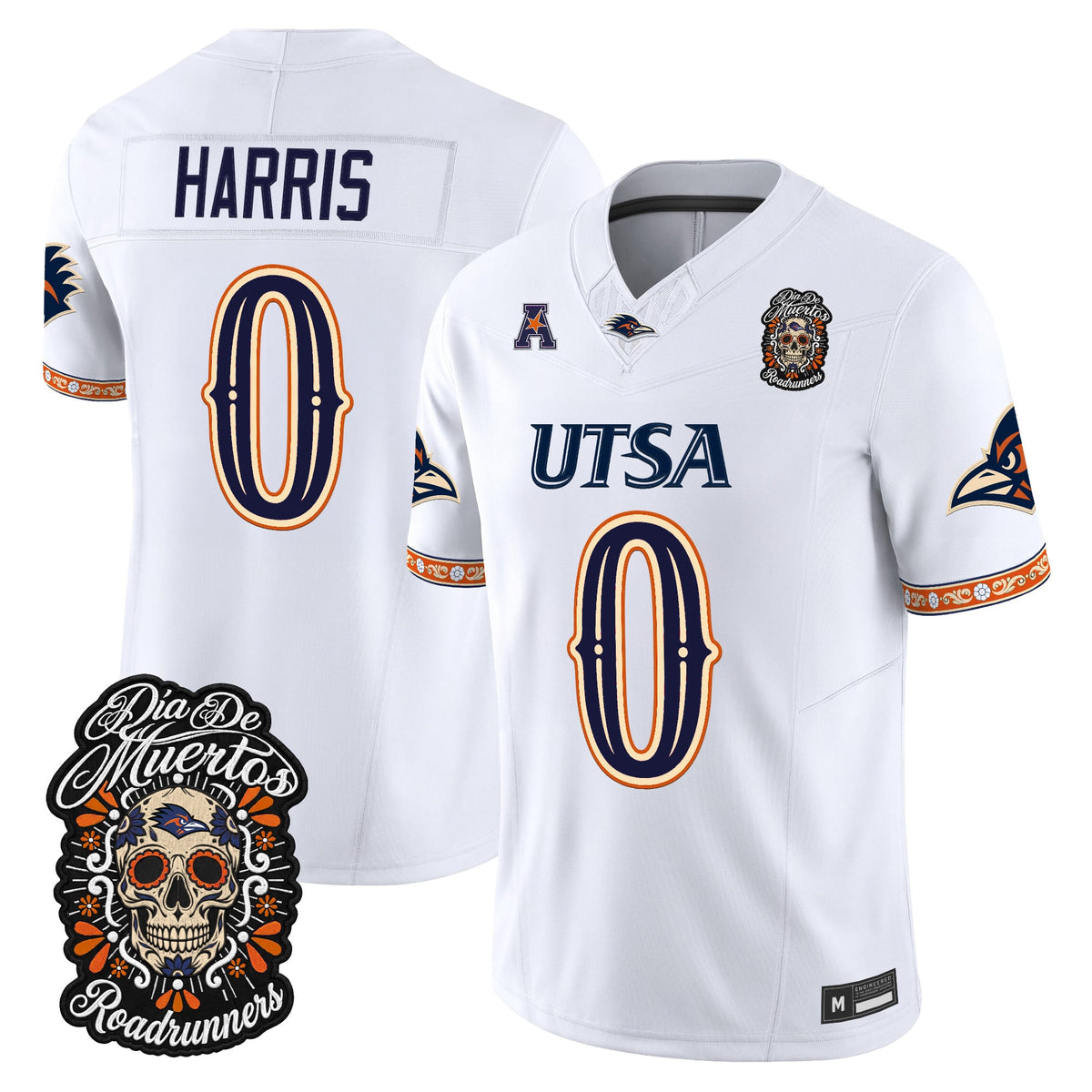  UTSA Roadrunners Día de los Muertos Vapor Limited Jersey - Stitched