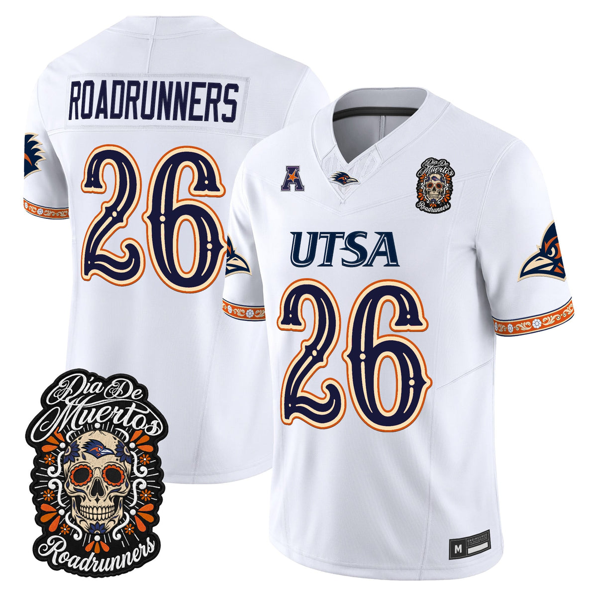  UTSA Roadrunners Día de los Muertos Vapor Limited Jersey - Stitched