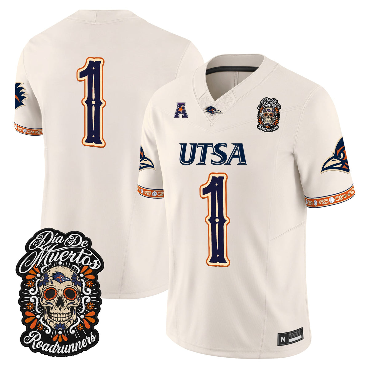  UTSA Roadrunners Día de los Muertos Vapor Limited Jersey - Stitched