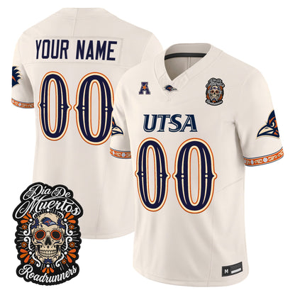 UTSA Roadrunners Día de los Muertos Vapor Limited Custom Jersey - Stitched