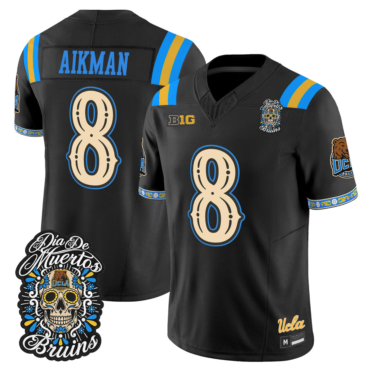  UCLA Bruins Día de los Muertos Vapor Limited Jersey - Stitched