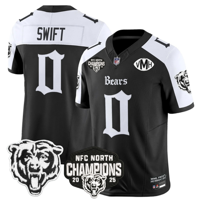 CHI 'Gothic Midway Legacy' NFC North Champions Patch Vapor Limited Jersey - Stitched