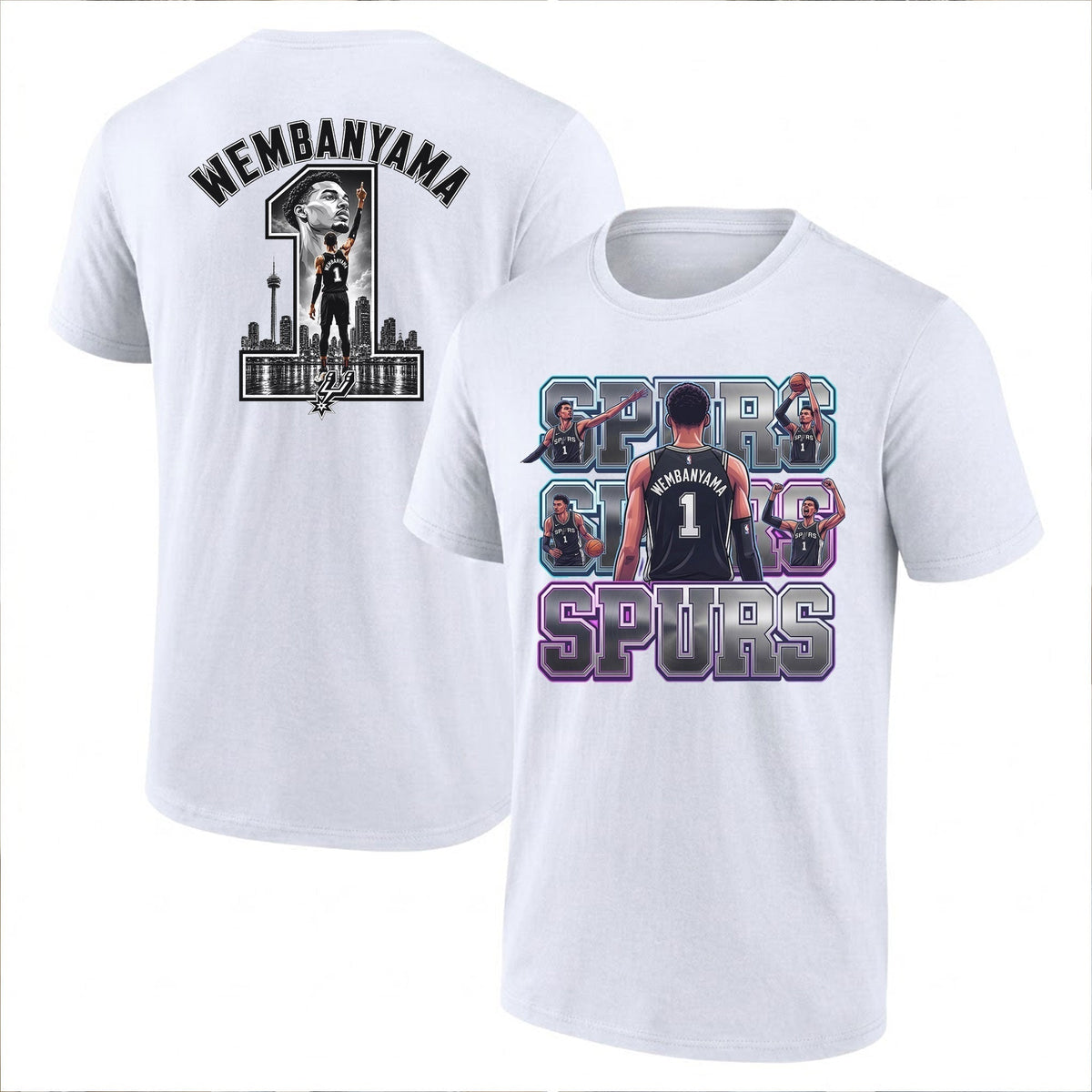 SAS 2026 NBA Victor Wembanyama Printed T-Shirt V2