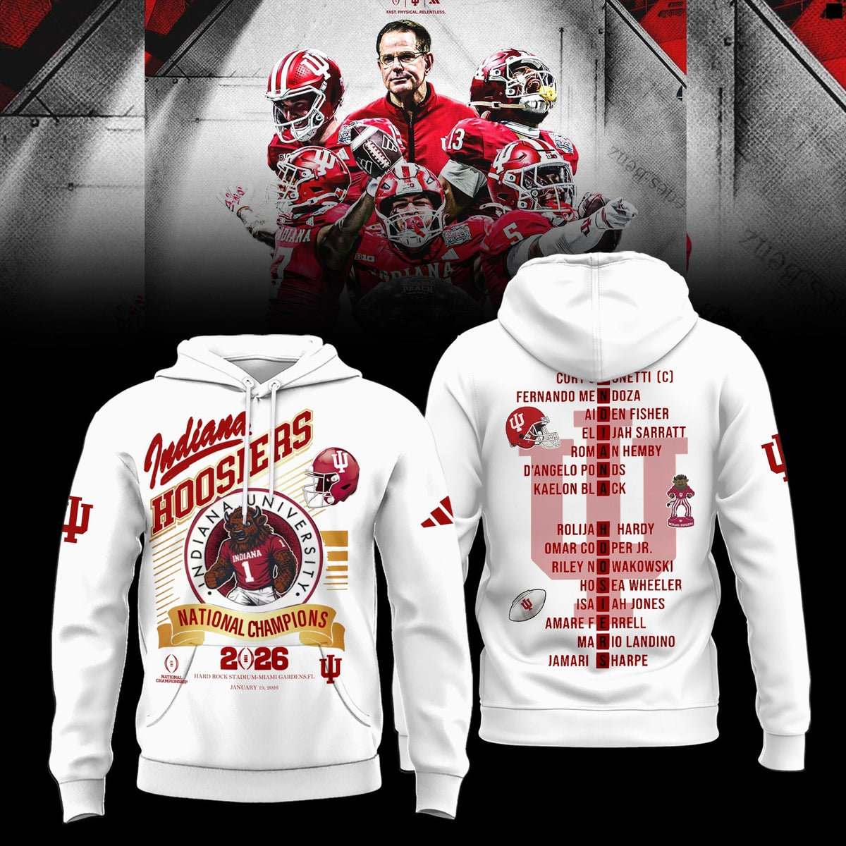 IDH CFP National Champions Limited Hoodie Printed N1