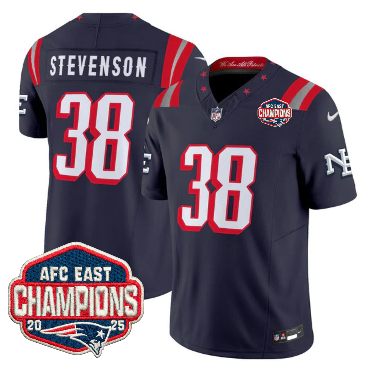 NE 2025 "Rivalries" AFC East Champions Vapor Limited Jersey - Stitched