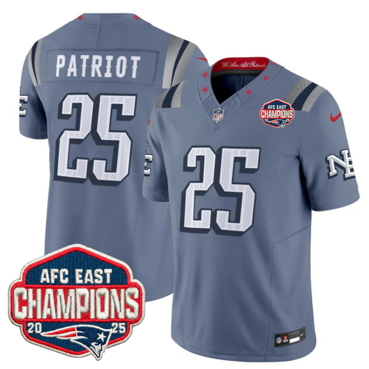 NE 2025 "Rivalries" AFC East Champions Vapor Limited Jersey - Stitched