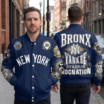 NYY x Jay Z Limited Edition Varsity Jacket - Printed