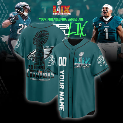 PHI Super Bowl LIX Champions Custom Limited Jersey N2