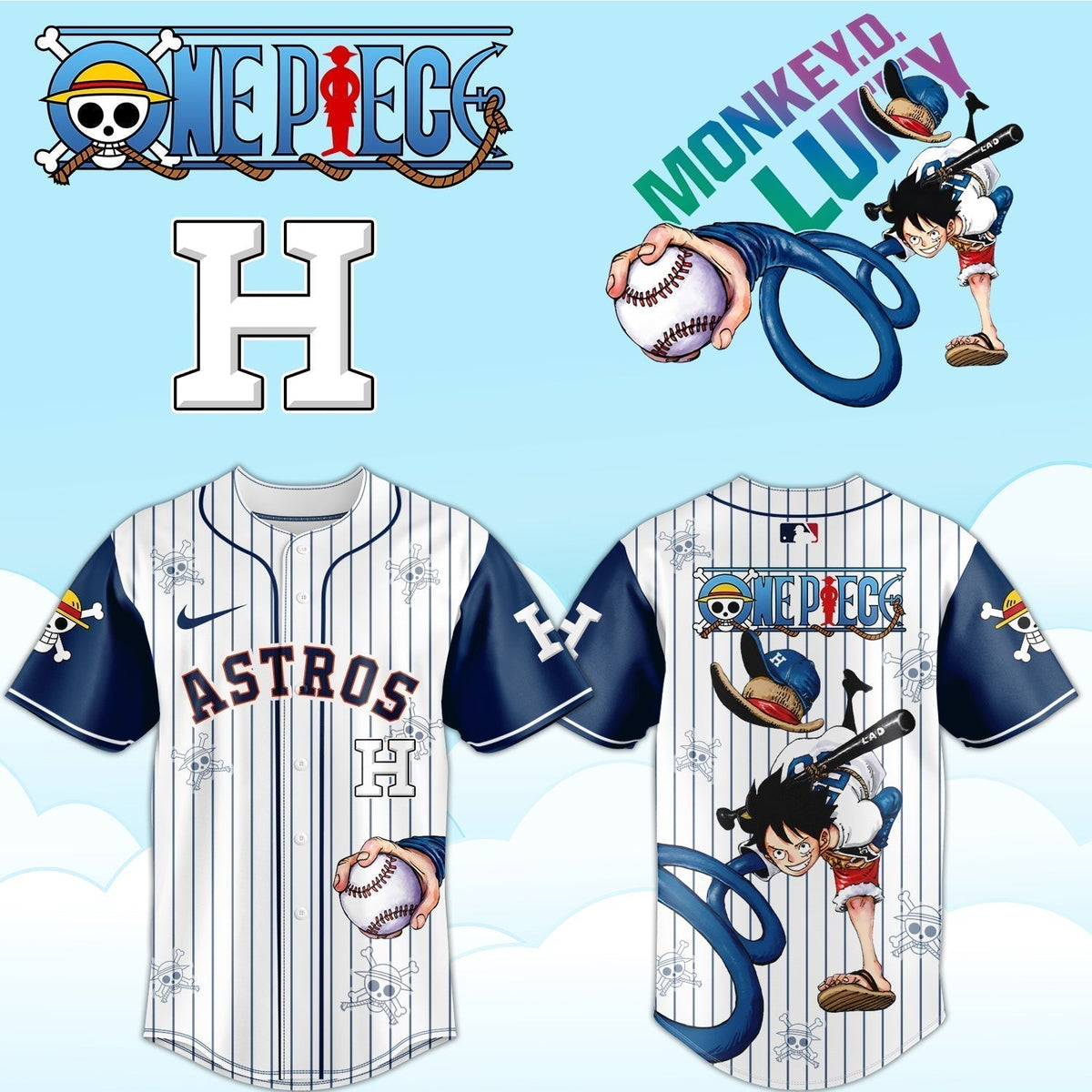 HOU ONE PIECE Limited Jersey 2025 Limited Jersey V2  - Printed
