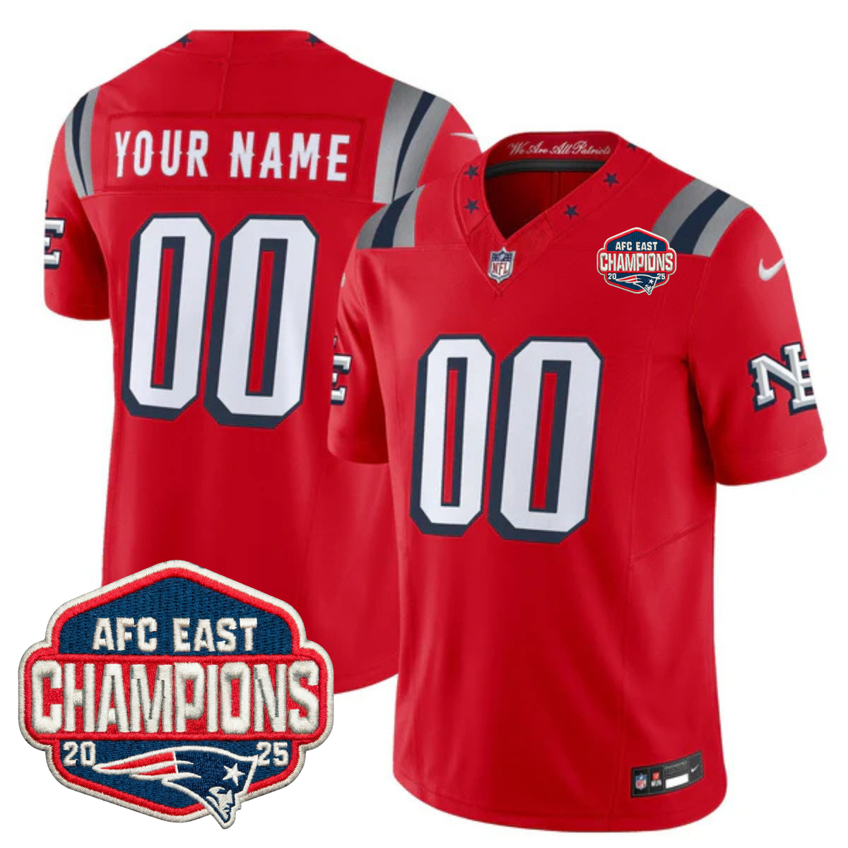 NE 2025 "Rivalries" AFC East Champions Vapor Limited Jersey - Stitched