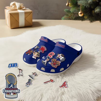 ATL 2026 Navy clogs - Charms Gift Set