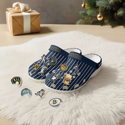 MWB 2026 Pinstripe clogs - Charms Gift Set