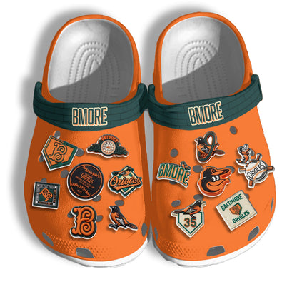 BAL 2026 City Connect Orange Clogs - Charms Gift Set