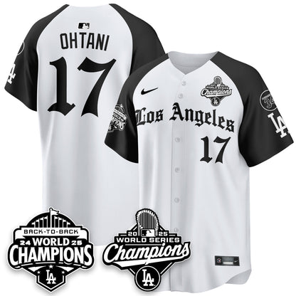 LAD 2025 World Series Champions Vapor Premier Limited Jersey - LA Gothic Edition - Stitched