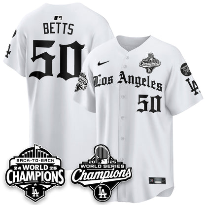 LAD 2025 World Series Champions Vapor Premier Limited Jersey - LA Gothic Edition - Stitched