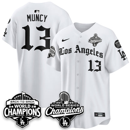 LAD 2025 World Series Champions Vapor Premier Limited Jersey - LA Gothic Edition - Stitched