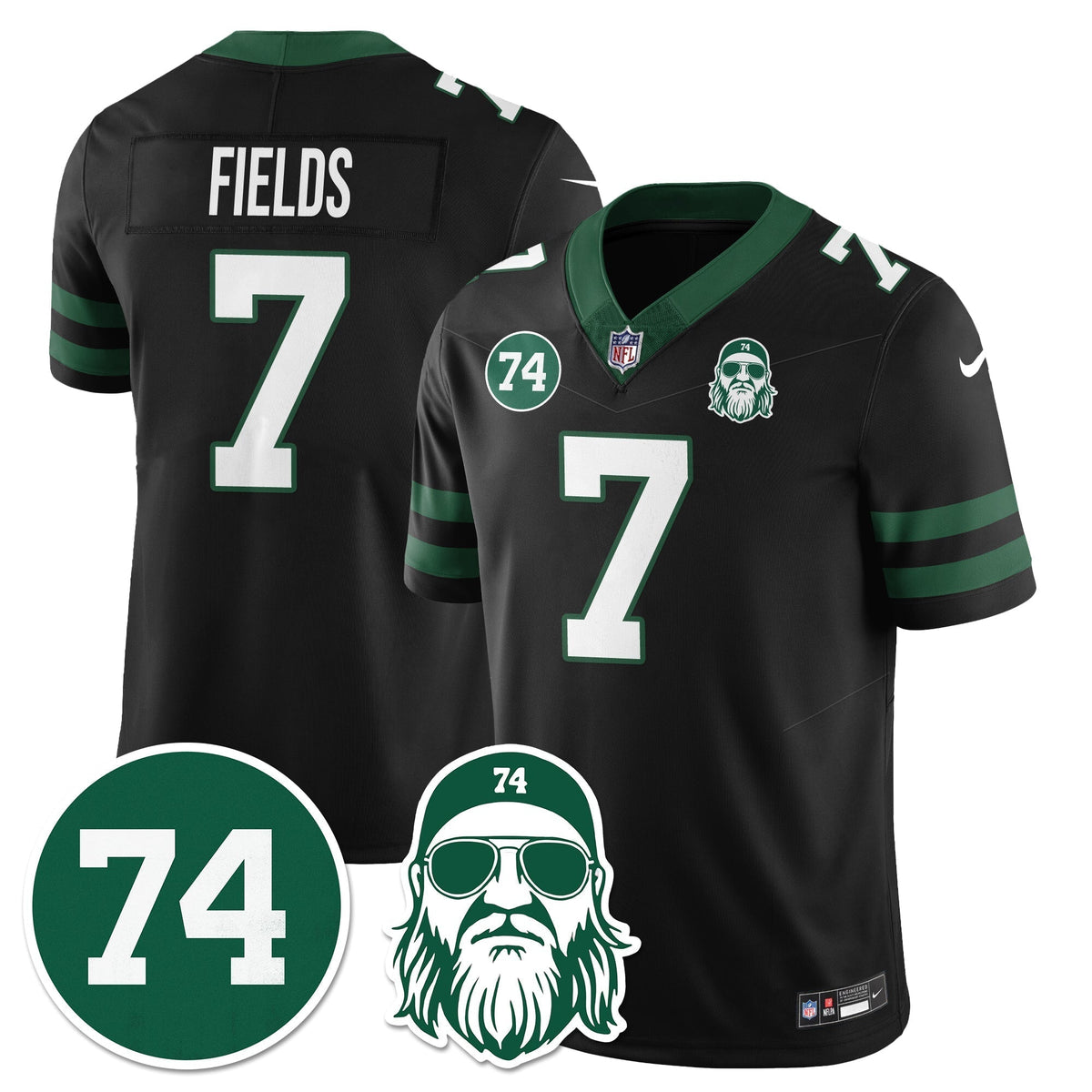 NYJ Vapor Limited Jersey - Nick Mangold Patch - Stitched