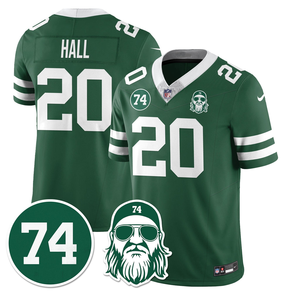 NYJ Vapor Limited Jersey - Nick Mangold Patch - Stitched