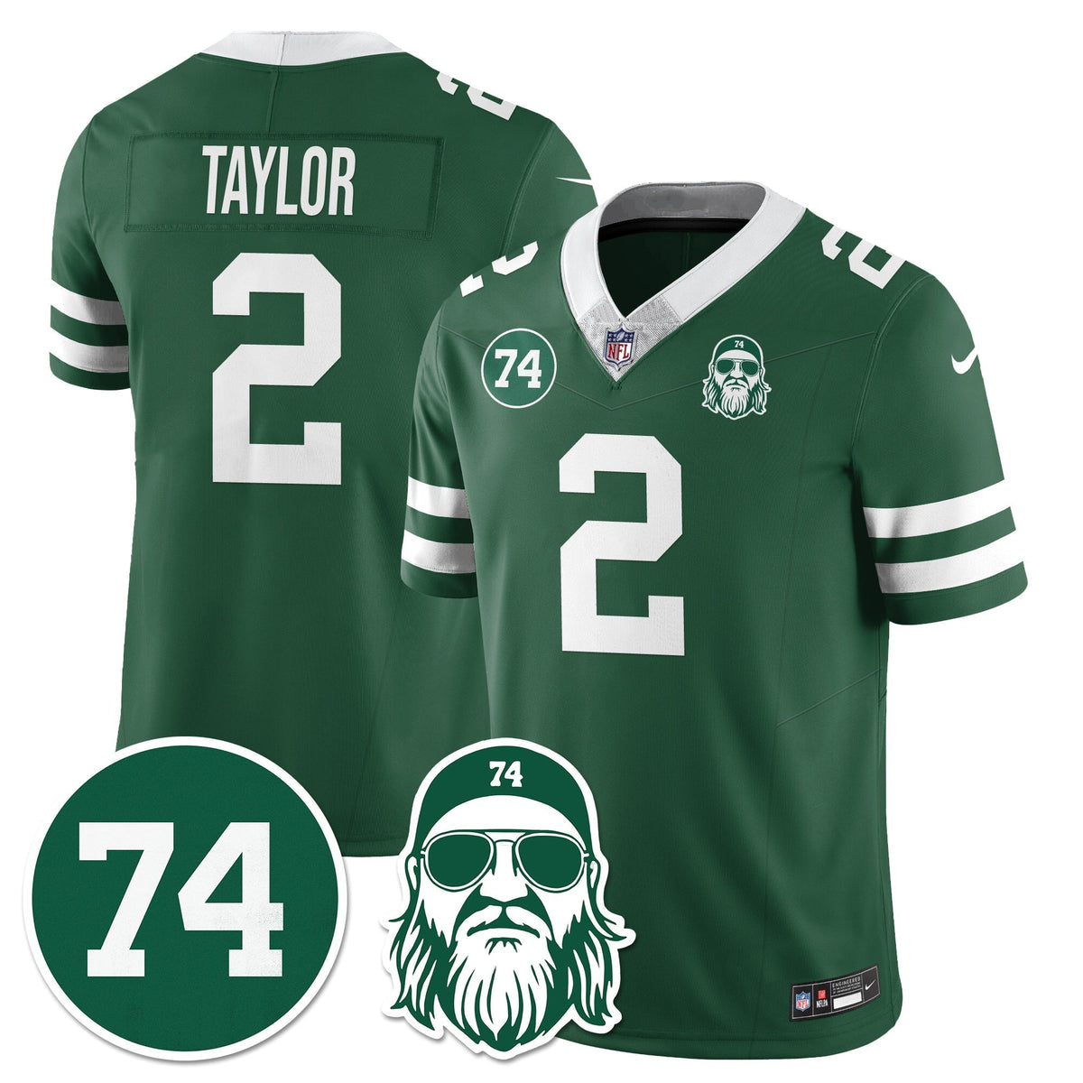 NYJ Vapor Limited Jersey - Nick Mangold Patch - Stitched