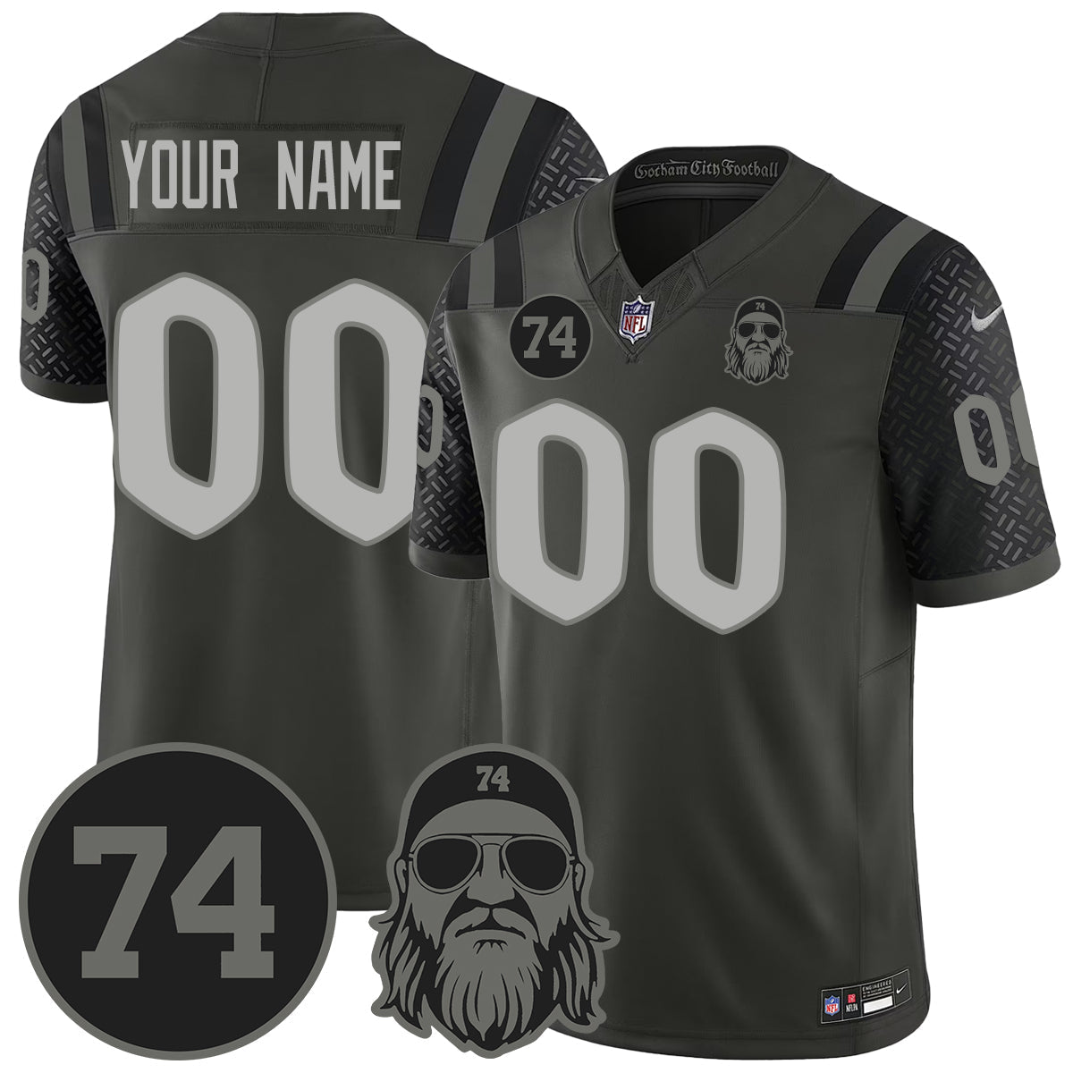 NYJ Vapor Limited Jersey - Nick Mangold Patch - Stitched