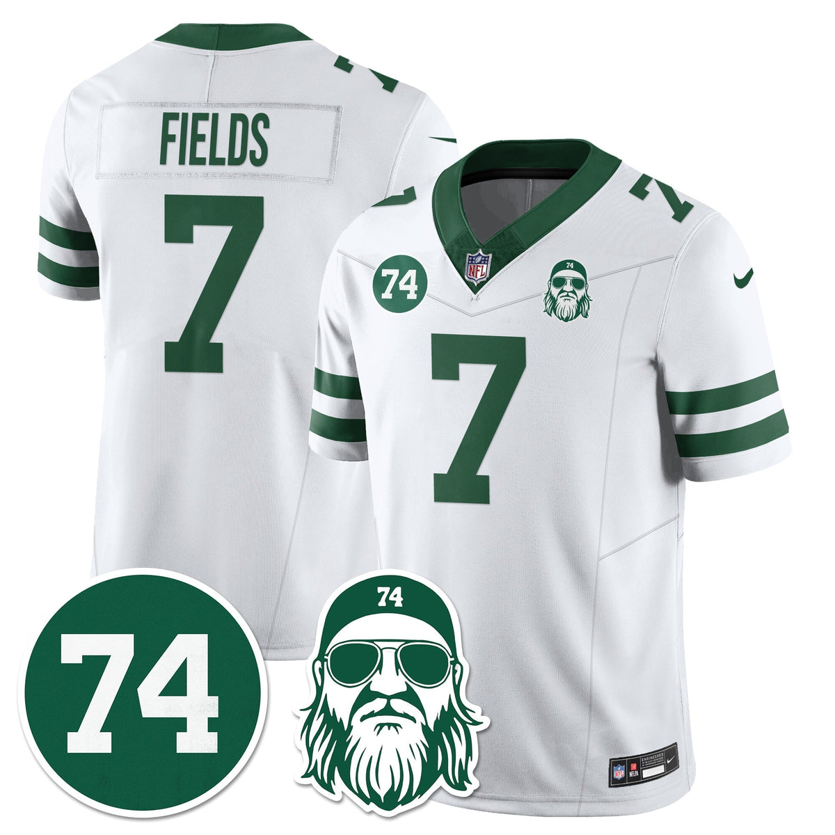 NYJ Vapor Limited Jersey - Nick Mangold Patch - Stitched